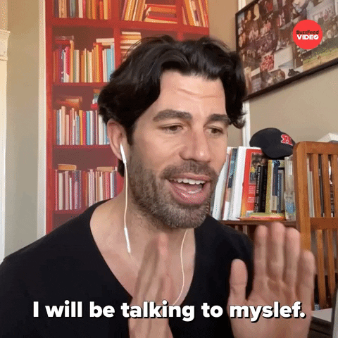 React Talking To Myself GIF by BuzzFeed