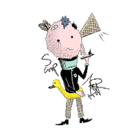 Happy Ice Cream Sticker