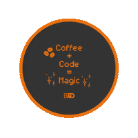 Coffee Coding Sticker by bmdsoftware
