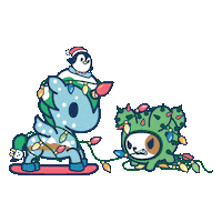 Christmas Unicorno Sticker by tokidoki