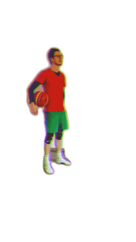 ohrbeit giphyupload basketball style walk Sticker