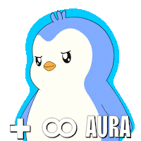 Penguin Glowing Sticker by Pudgy Penguins