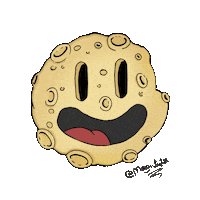 Happy Moon And Stars Sticker