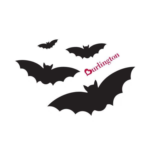 Halloween Bats Sticker by Burlington