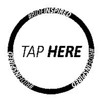 New Post Tap Here Sticker by Inspired Bicycles
