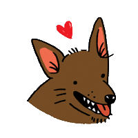 papoulasdouradas dog doggo cachorro puppie Sticker