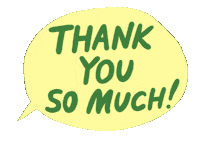 Thanks 吹き出し Sticker