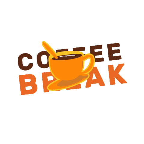 Coffee Break Party Sticker by Vitalstrats Creative Solutions