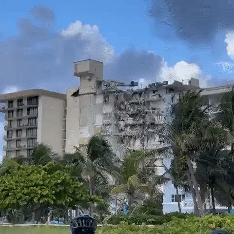 Emergency Crews Search For Survivors of Miami Condo Collapse Amid Weather Warning