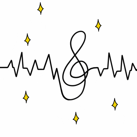 Ilustramah giphyupload music shine musical GIF