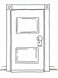 knock knock flowers GIF