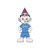 White Monkey Black Glasses Sticker by Zhot