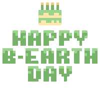 Go Green Happy Birthday Sticker