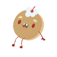 Happy Whipped Cream Sticker by Eye.ow.art