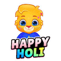Happy Holi Festival Sticker by Lucas and Friends by RV AppStudios