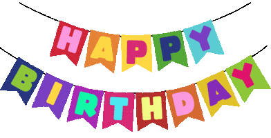 Celebrate Happy Birthday Sticker by Ex-Voto Design / Leslie Saiz