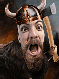 crazy scream war attack battle GIF