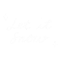 Let It Snow Christmas Sticker