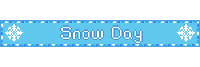 Snow Day Pixel Sticker