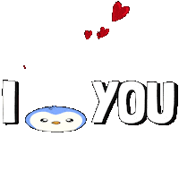 I Love You Heart Sticker by Pudgy Penguins