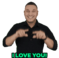 I Love You Surdos Sticker by serlibras.oficial