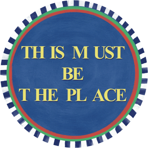 bedspace approved location talking heads david byrne Sticker