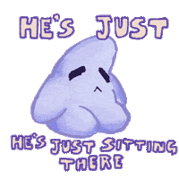 Star Sitting Sticker