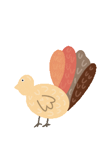 Give Thanks Thanksgiving Sticker by Rachel Schelb