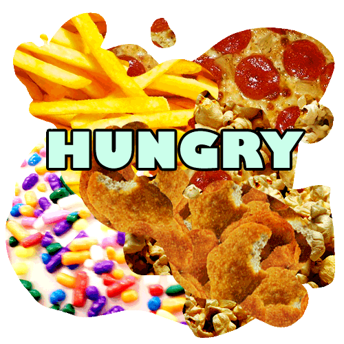 hungry STICKER