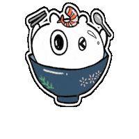s2skkk hungry bear eat delicious Sticker