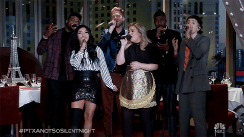 kelly clarkson christmas GIF by Pentatonix – Official GIPHY