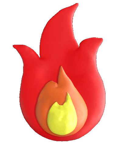 Fire Burning Sticker by Bannerboy