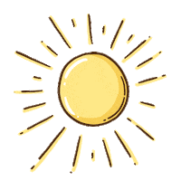 sun sky Sticker