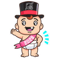 New Years Eve Dancing Baby Sticker by @Phetus88