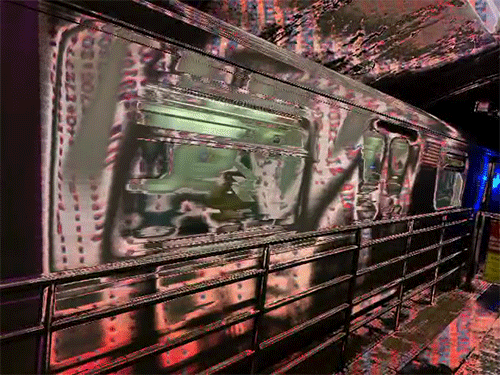 nyc subway 7 train GIF