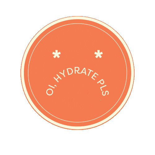 seekinghana drink water sad face hydrate Sticker