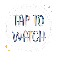 Tap To Watch Sticker by The Budget Mom, LLC.