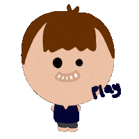 vevetut happy smile girl cartoon Sticker