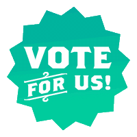 Vote Sticker by Squatch and Siren