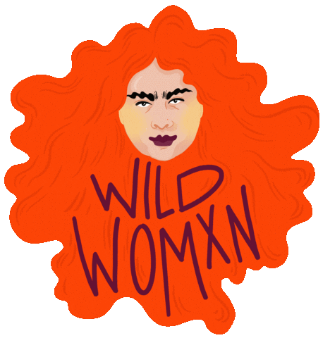Red Hair Woman Sticker