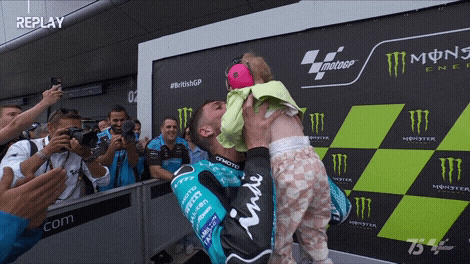 Celebration Kiss GIF by MotoGP™
