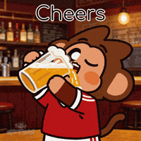 Drunk Happy Hour GIF by Chimpers