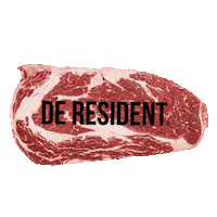 deresident meat steak ribeye spareribs Sticker