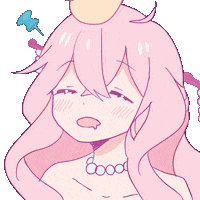 ariru anime kawaii duck mermaid Sticker