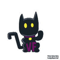 Black Cat Sticker by VeeFriends