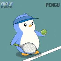 Sport Serve GIF by Pudgy Penguins
