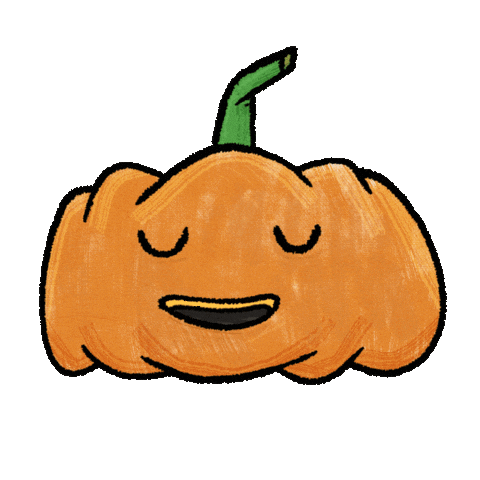 Tired Jack O Lantern Sticker by subtlestrokes