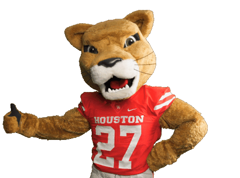 Houston Cougars Thumbs Up Sticker by University of Houston