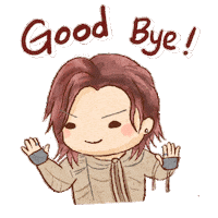 再見 Good Bye Sticker