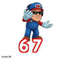 6 7 Hand Gesture Sticker by Bad Timing Studio
